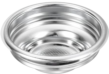 sourcing map 1Pcs 58mm Coffee Filter Basket, 1-Cup Stainless Steel Reusable Espresso Coffee Machine Bowl Baskets Replacement