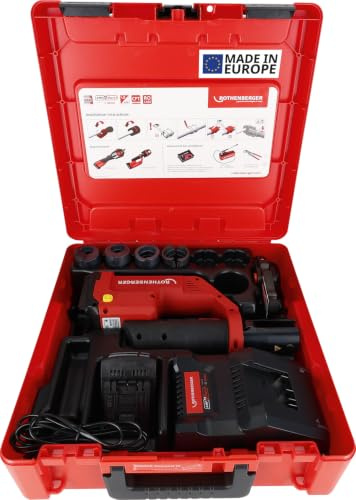ROTHENBERGER ROMAX COMPACT III Set AMPShare, TH, 16-20-26-32mm, 2Ah Akku | 1000004426 | Pressmaschine, Constant Force Technology, 3-Sekunden-Presszyklus