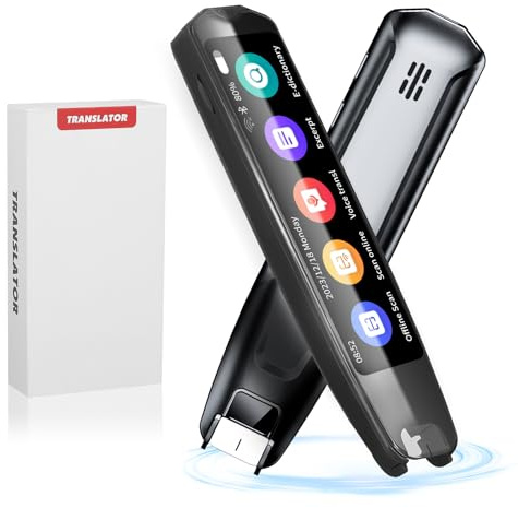 Scan Reader Pen, 134 Languages Real-Time Voice Translator Device, Scan Translator Pen, Supports Two Way Speech & Scan to Text Instant Translation,Online/Offline Smart Digital Reading Pen for Students