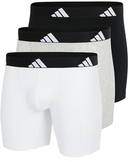 adidas Men's Boxer Shorts (Pack of 3), 917 Assorted, M