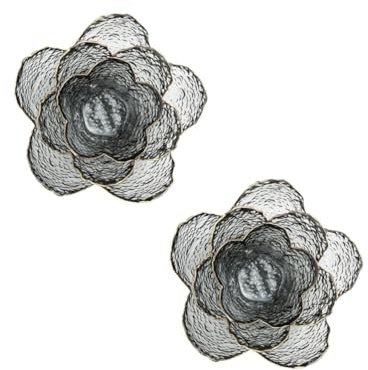 Alipis 6pcs Flower Shaped Glass Bowl Salad Bowl Fruit Soup Cereal Non-Slip Non-Stick Elegant