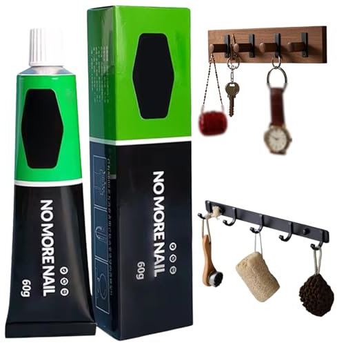 Pegamento adhesivo 60g, pegamento de unión fuerte para todo uso para metal, plástico, madera, acrílico, vidrio y piedra, impermeable y no se requieren perforación, cerámica