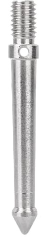 Sorandy 8 cm Edelstahl Gemahlene Spike -Halterung, Monopod -Kugelkopfkamera Adapter für mit 3/8 Zoll Schraubschnittstellenstativ, Leicht und Tragbar (8cm)