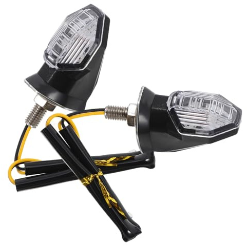 STOBAZA 2 piezas Intermitentes Moto LED Duraderos Luces Señalización Alta Visibilidad Resistentes Agua para Motocicletas