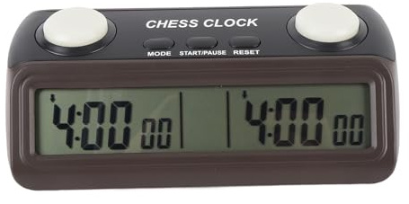 POENVFPO Schach Uhr, Digitaler Schach-Timer mit Anpassbaren Timing-Modi, für Brettspiele-Practices-Turniere