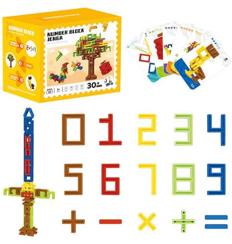 Generisch Zahlen Steckbausteine 160 Teilige – STEM Stapelspielzeuge Mathe Spielzeug, Für Spielzimmer Vorschule, Party Klassenzimmer Reisen Kindergarten Zuhause | Multipurpose Outdoor Indoor Utility