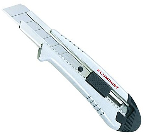 Tajima Cuttermesser (Cutter, Teppichmesser), 25mm Klinge, Auto-Blade-Lock – rostfreier Edelstahl –AC700S