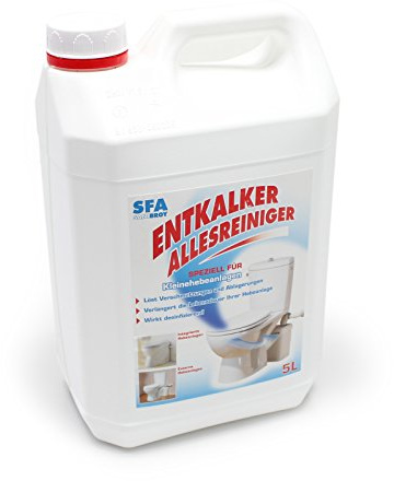 SFA Sanibroy descalcificador 5 l bidón de 5 l unidad de elevación pequeña