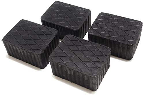 Gummiauflage 160x120x80mm - KIT mit 4 gummiklotz für Kfz Hebebühnen. Abmessungen des Gummiklotzes