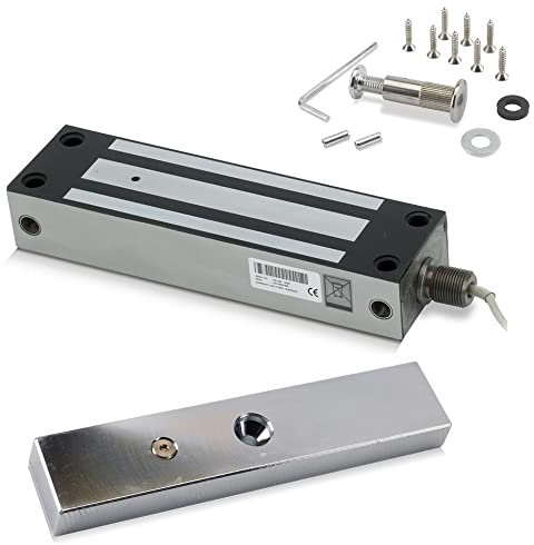 SecureMyDoor IP67 Weather Resistant External Magnetic Lock | Fail Safe Access Control Maglock | 800lbs Holding Force | Ideal for Outdoor Use | Stainless Steel Housing | Ideal for Door and Gate