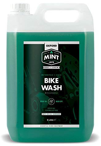 Oxford Mint Bike Wash Cycle Cleaner - 5 Litre / 5L Bicycle Cycling Washing Cleaning Formula Spray Frame Shine Fluid Liquid Dilution Clean Rinse Motorcycle Motorbike Chain Brake Dirt Muck Mud Grime