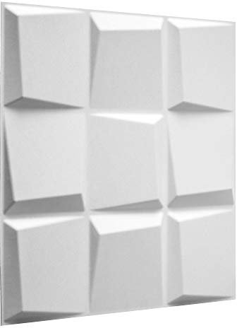 WallArt Wall Decor - Eco Friendly 3D Wall Panels / 3D Decorative Wall Tiles - Dutch Design - 100% Natural 3D Wallpaper - 50x50 cm - 12 Panels (for 3 sqm/m² of Wall)