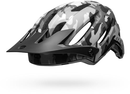 Bell 4Forty Mips Clffhngr M/G Ce Helmet - All-Mountain Value, Mips Evolve, Float Fit, Sweat Guide, Adjustable Visor, Full Hard Shell - Color: Black Camo, Size: S