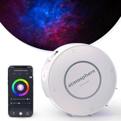 Galaxy Projector Light for Bedroom – Star Projector Night Lights with 16.7M Colors, Alexa & App Control | Space Light Projectors with Sensory Lights, Timer & Adjustable Brightness for Kids & Adults