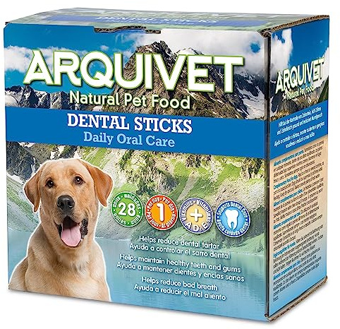 Arquivet Zahnsnacks für Hunde, Braun, 28 Einheiten (1er Pack)