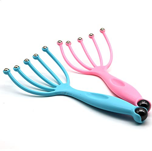 Scalp Massager - Disscool Head Massager Protable Hand Held for Deep Relaxation & Stress Reduction 2 Pieces