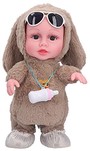 Lebensechte Wiedergeborene Babypuppen, Mädchen, Kleinkind, Plüsch, Musik, Elektrische Puppe, Singen, Tanzen, Gehen, Sprechen, Nachplappern, Babymädchen für Kinder ab 3 Jahren