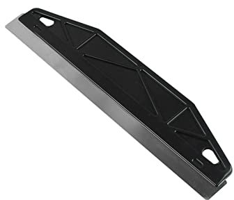 Paint Trim Guard, 11.4inch Multi-Purpose Straight Edge Tool Paint Wallpaper Scraper Paint Guide Painter's Trim Guard Stainless Steel Trim Guide Blad-e is Perfect Size for Precision Painting(Black)