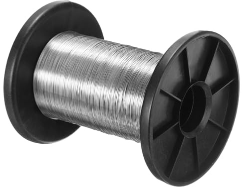 PATIKIL 316 Edelstahl Draht, 328 ft 0,2 mm 32 Gauge Schmuckdraht Basteldraht für Schmuckherstellung Armbänder Basteln DIY, Silber