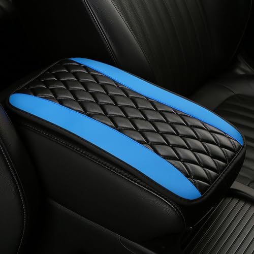 Cuscino per console centrale auto, universale, in pelle, impermeabile, copertura per bracciolo dell'auto, confortevole, accessorio decorativo per interni dell'auto, accessorio per la maggior parte dei