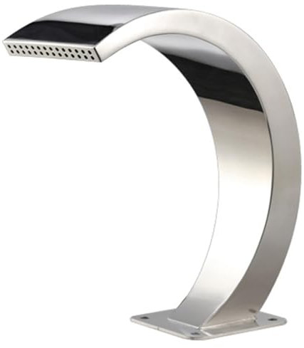 DWSSX Fontana a Cascata for Piscina, Cascata in Acciaio Inox, Fontana in Acciaio Inox, Cascata for Piscina, for laghetti all'aperto, Piscina, Giardino, terrazza, Decorazione (Size : 70cm*50cm)