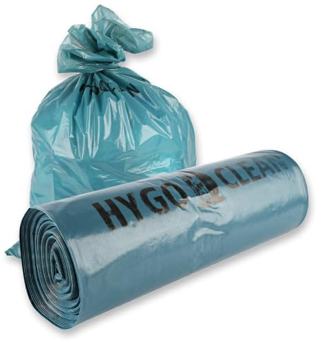 100 Stück, Müllsäcke, FRANZ MENSCH, 120 l, blau, LDPE, Premium, Rolle | 80my, 110 x 70 cm, Müllbeutel, Mülltüten, Abfallsack, Premium Tüte, trash bags, Mülltonnen, Gewerbe, Reinigung