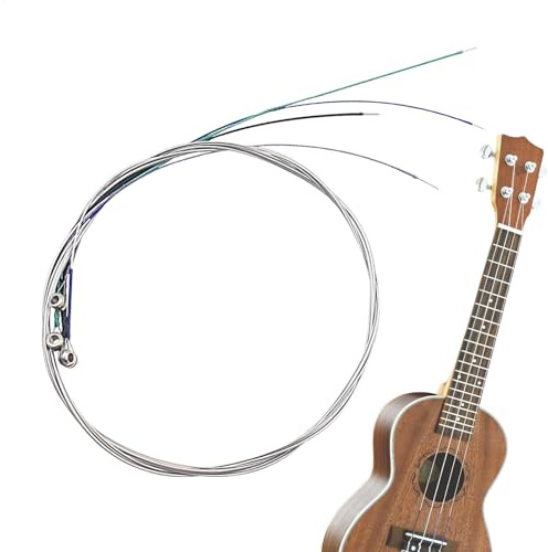Bratsche Ersatzsaiten Präzisions-Passform, verstärktes Bratsche-Ersatzteil | Silber-Nickel-Chrom Saiteninstrument-Wartung und -Pflege, Musikinstrumentenzubehör für Schulaufführungen und
