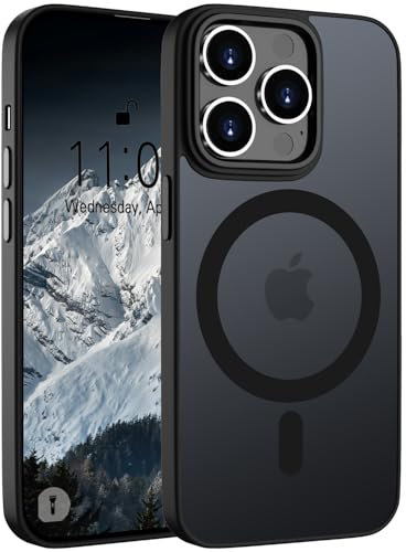 ORDA Magnetic Case for iPhone 11 Pro Case Compatible with MagSafe for iphone 11 Pro phone case Translucent Matte Back Shockproof Phone Cover phone case for iphone 11 Pro 5.8-Inch Deep Space Black