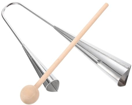 Abaodam Kuhglocke Aus Metall Schlaginstrument Mit Stock Für Erwachsene Zum Anfeuern Und Spielen Robust Und Langlebig