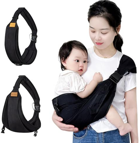 Babytrage Seitlich, Kindertrage, Tragetuch Baby Neugeboren, Toddler Carrier, Babytragetücher für Babys von 0 bis 36 Monaten, Kleinkinder bis 20kg, Hochwertige Materialien, Ergonomisches Design