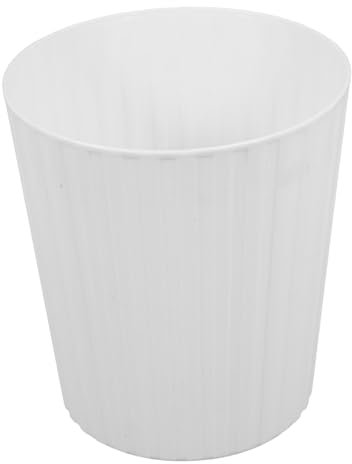 HOODANCOS Mini Poubelle De Bureau sans Couvercle Petit Bac à Déchets Compact Et Léger pour Table Usage Maison Et Bureau Résistant Et Portable Design Simple Blanc