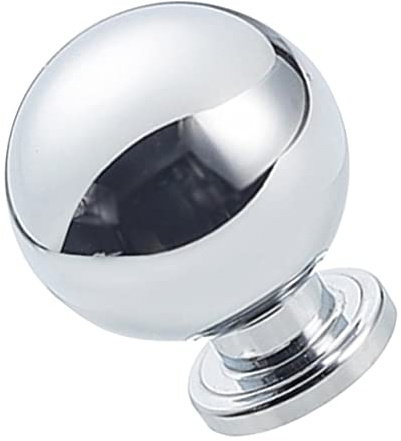 DIYEAH Pomolo Porta in Ottone Moderno e Resistente per Armadi e Cassetti, Maniglia Rotonda Singolo Foro Elegante per Mobili e Porte Interne