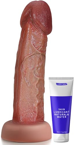 7 Inch Realistic Soft Dildo, Beginner-Friendly No-Balls Design for Easier Angles, Strong Suction Cup Dildo for Hands Free, Dual-Layer Liquid Silicone Anal Dildos, Adult Sex Toys for Men, Women Govosaa