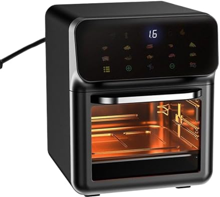 Horno De Contador Combo Airfryer - Horno Tostador Con Freidora De Aire Para Encimera - 15L Capacidad 2 Bandejas Deshidratador Hornear - Para Cocinar Pizza Pollo Carne Asada Patatas Fritas