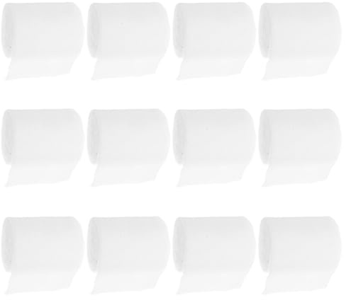 IMIKEYA 12 Pezzi Rotolo di Panno di Colata in Gesso Alabastrino Bianco per Progetti Artistici Fai da Te Applicazione Flessibile e Facile Modellatura per Costruzioni Paesaggistiche