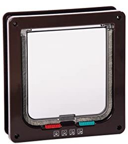 Karlie Katzentür 4-Wege-Verschluss inklusiv Tunnel B: 19.2 cm H: 20 cm braun