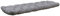 Chicreat Cojín para banco, 150 × 50 × 8 cm, gris claro