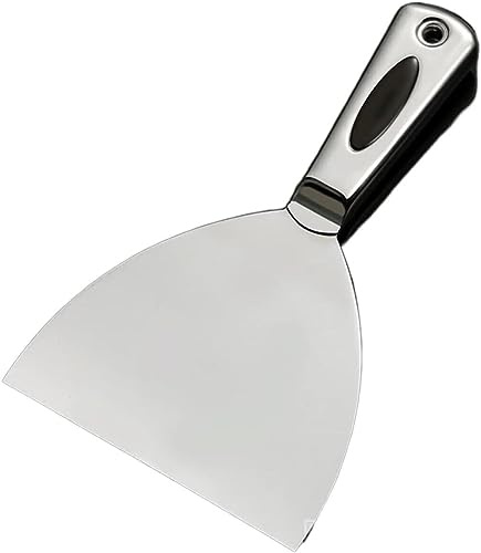 Putty Knife,Wallpaper Scrapers,Metal Spackle,Scraper Tool Plastering Trowel Stainless Steel Integrated Putty Knife Scraper Spatula Putty Painter Paint Tool Plaster Shovel Clean Spatula Construction To