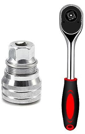 JMorCO Drehmomentschlüssel-Antriebsschlüssel-Reparaturwerkzeuge, universelle Hülse, adaptiver Sockel, 3/8 Zoll, 10–19 mm (Farbe: 2 Stück-02)