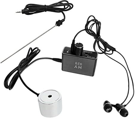 Sunydog Détecteur de fuites d'eau, capteur Kit de testeur de fuite de tuyau d'eau avec sondes doubles écouteurs, kit d'accessoires de localisateur de tuyaux d'eau haute sensibilité