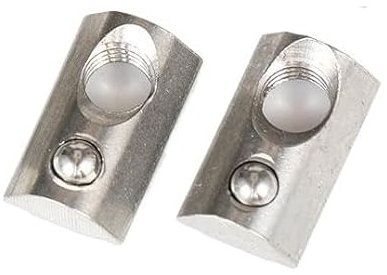100 Stück Nutensteine, Federkugel, Serie 20, M3, M4, M5, M6, Innengewinde, Kohlenstoffstahl Europäische Norm (Farbe : 100pcs, Größe : 20-M3)