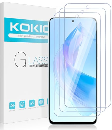 Kokio Vetro Temperato per Honor 90 Lite 5G, 3 Pezzi Durezza 9H Pellicola Vetro Protettiva Compatibile con Honor 90 Lite, Ultra Resistente, Facile da installare(6,7 Pollici)