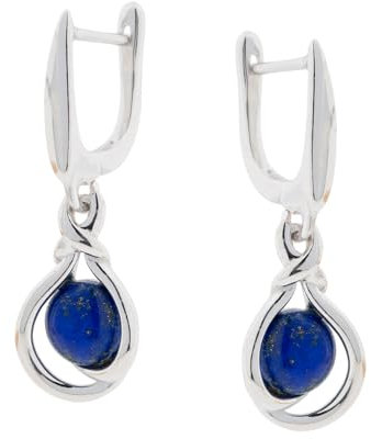 Ohrhänger aus 925 Silber mit blauem Lapislazuli