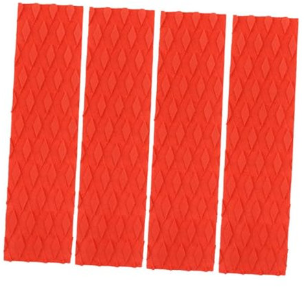 Harilla 4X Surfbrett Traktion Pads Eva Deck Grip rutschfeste Boot Decking Blatt für Longboard, Kajak, Skateboard, Rot