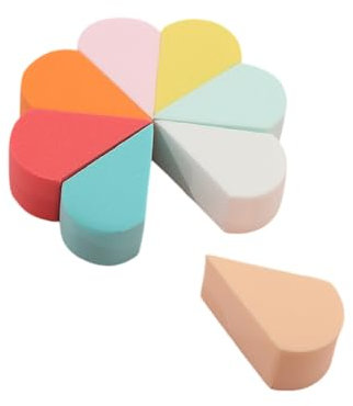 AEIOPRS Riutilizzabile, Spugnette Triangolari per Trucco, Spugna Fondotinta, per Cipria Sciolta, Fard Fondotinta, Strumenti per il Trucco, Wet And Dry