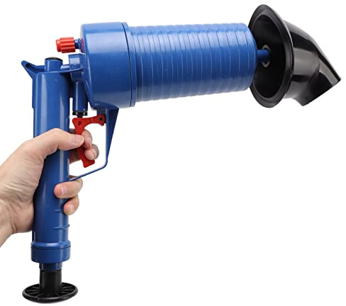 Toilet Plunger Set,High Pressure Plunger Gun for Toilet & Kitchen Sinks | Universal 4 Sizes Suction Cups Design for Pipe Dredging Tool Kit. Works for Toilet, Sink, Bathtub, Floor, and Blockages.