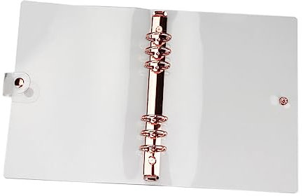 VILLCASE Transparenter Notizbuch-umschlag Aus Pvc Mit Sechs-ring-binder Notizblock-abdeckung Für Schüler Und Lehrer Praktische Schutzhülle Für Büros Und Klassenzimmer Leicht Und Platzsparen