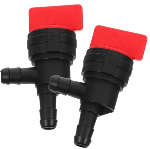Mipcase 1 Set Valvola di Intercettazione del Carburante Piccolo Filtro Perculatori Tosaerba Valvola per La Sostituzione del Tosaerba da Equitazione del Carburante Diritta 2 Pezzi
