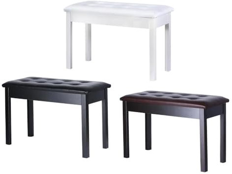 Gepolsterter Komfort-Klavierhocker for Erwachsene im Vintage-Stil, tragbarer Klavier- und Tastaturhocker, kompakter E-Piano-Sitz, geeignet for Koto-Gitarre, E-Piano und Klavier usw., perfekt for enge