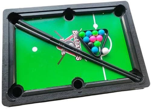 Rrlihjgu Petit jouet de table de billard miniature | Petit jeu de table de sport pour la famille | Ensemble de piscine de table, jeu de billard haute simulation pour enfants